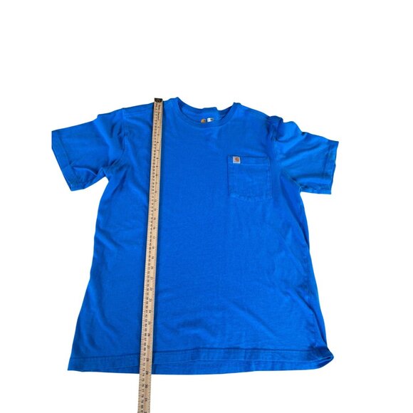 Carhartt Mens Blue Relaxed Fit Cotton T-Shirt Size L - Picture 4 of 7